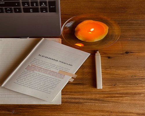 Cozy well lit home office environment for reading